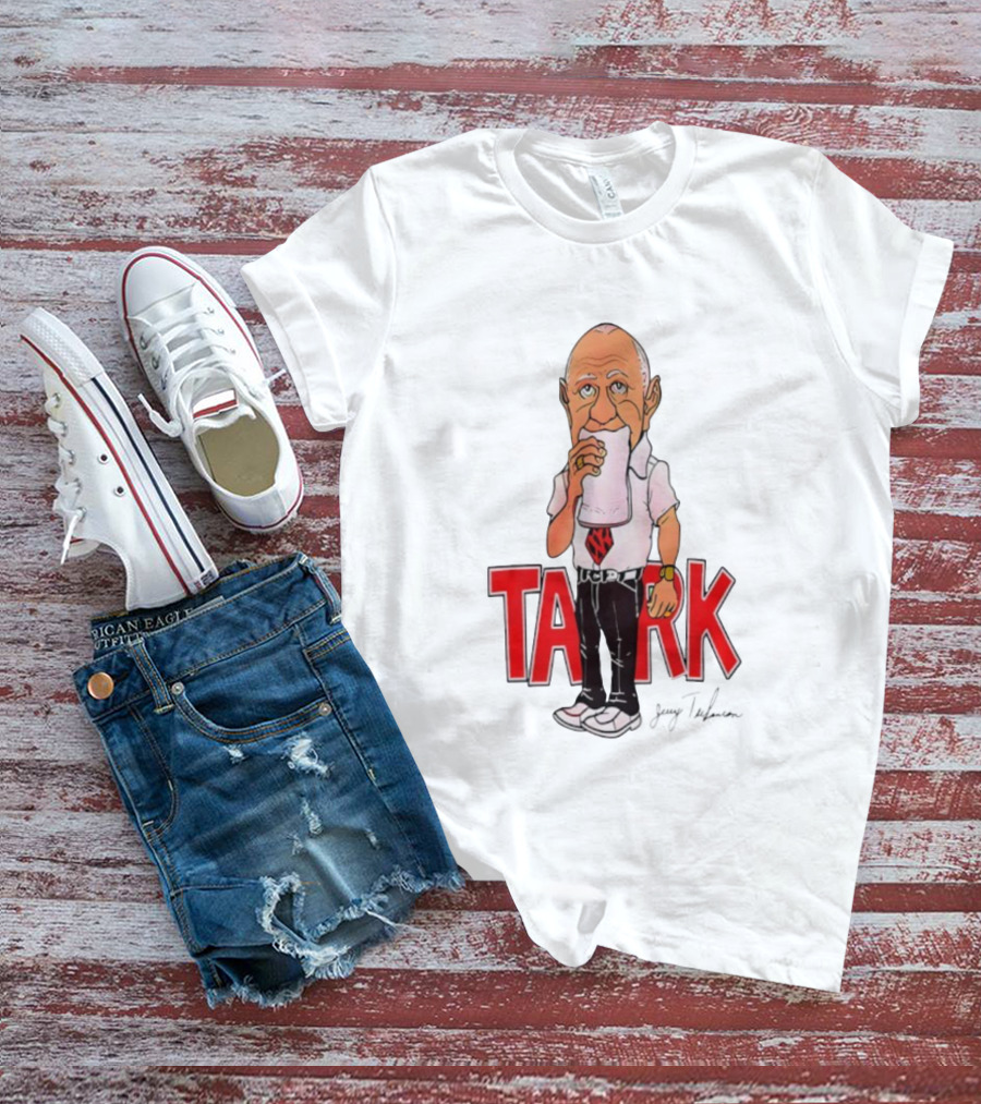 Jerry Tarkanian UNLV Runnin' Rebels TARK Shark Coach Caricature T-Shirt