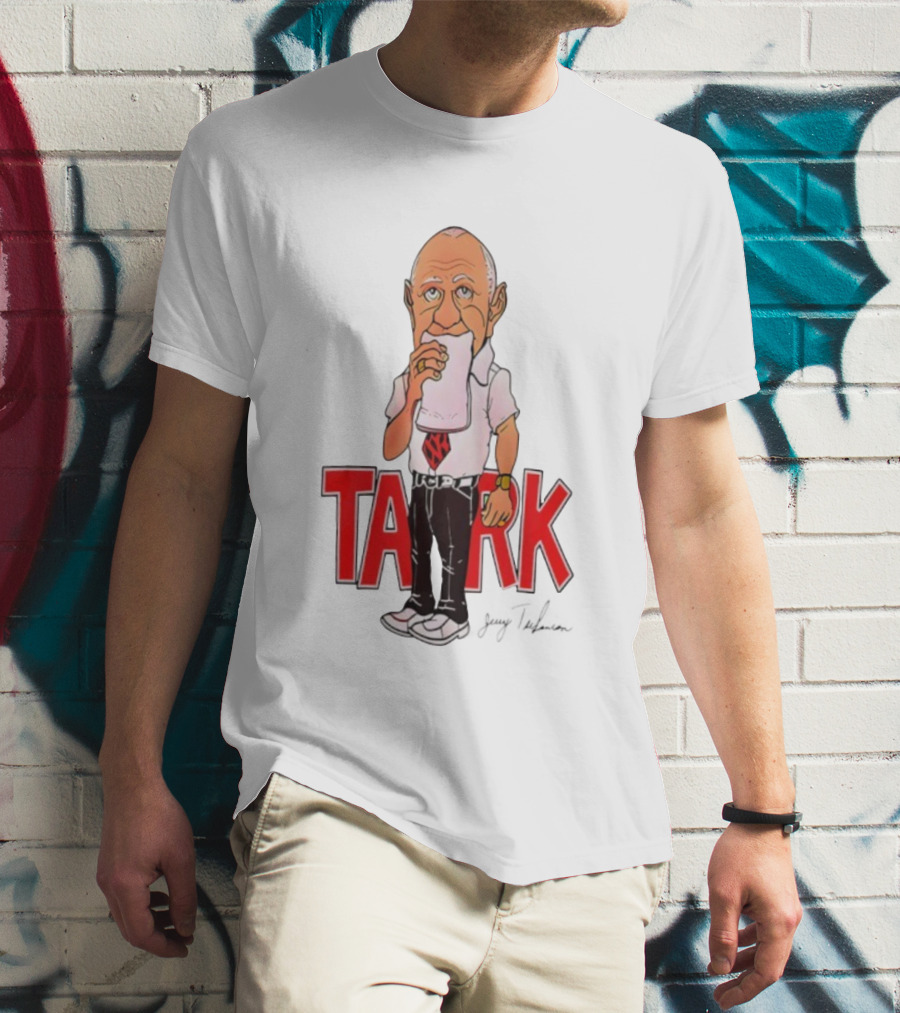Jerry Tarkanian UNLV Runnin' Rebels TARK Shark Coach Caricature T-Shirt