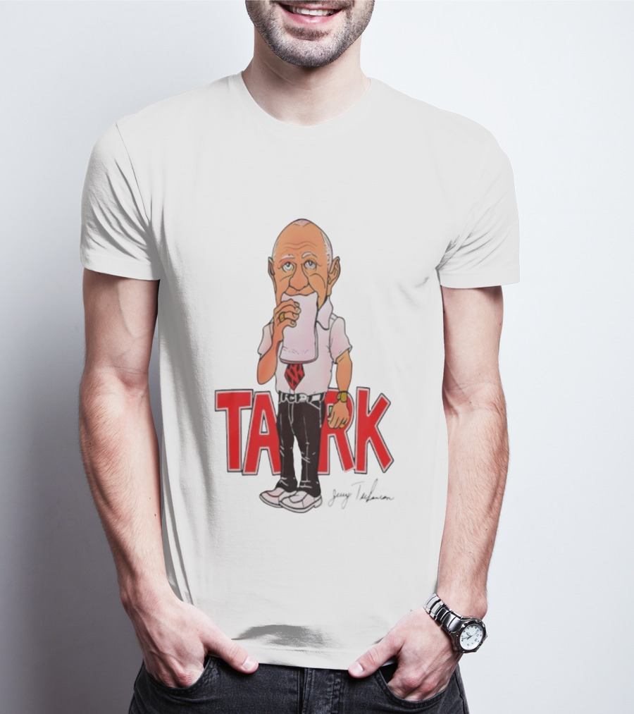 Jerry Tarkanian UNLV Runnin' Rebels TARK Shark Coach Caricature T-Shirt