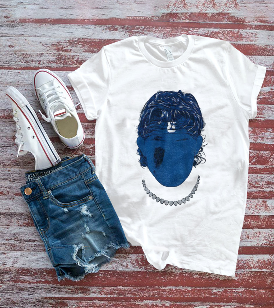 Jaxson Dart Blue Face New York Giants NFL Football 2025 T-Shirt