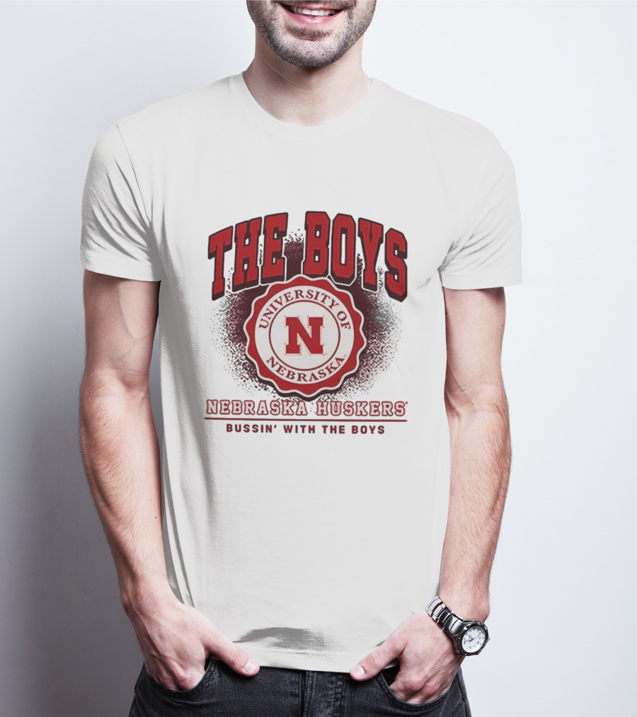 The Boys University Of Nebraska Huskers Bussin' With The Boys T-Shirt