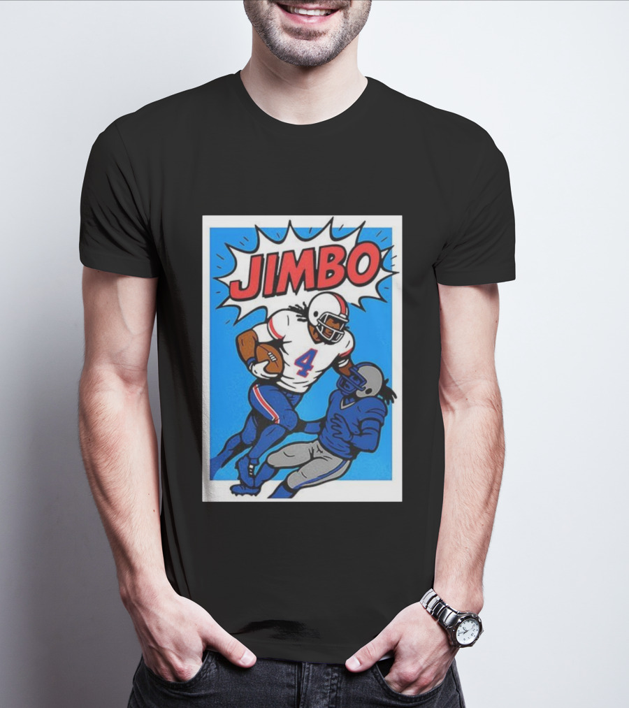 James Cook Jimbo Number 4 Buffalo Bills Football T-Shirt