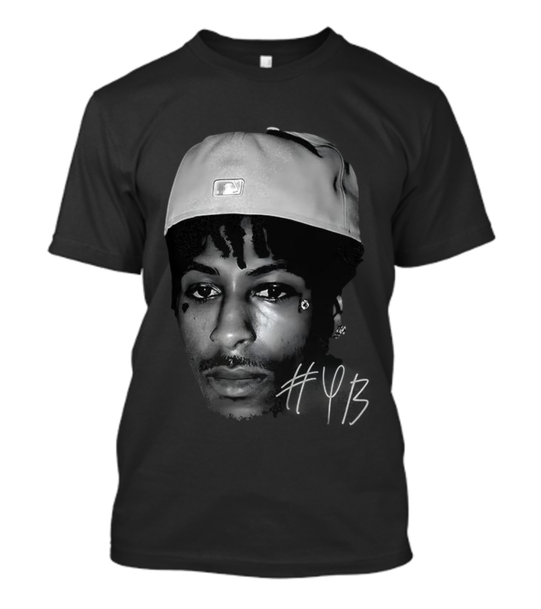 NBA Youngboy Big Face Gang Signature Cap Style T-Shirt