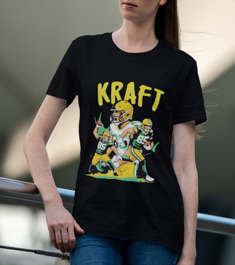 Kraft Football 85 Green Bay Packers Tucker Kraft T-Shirt