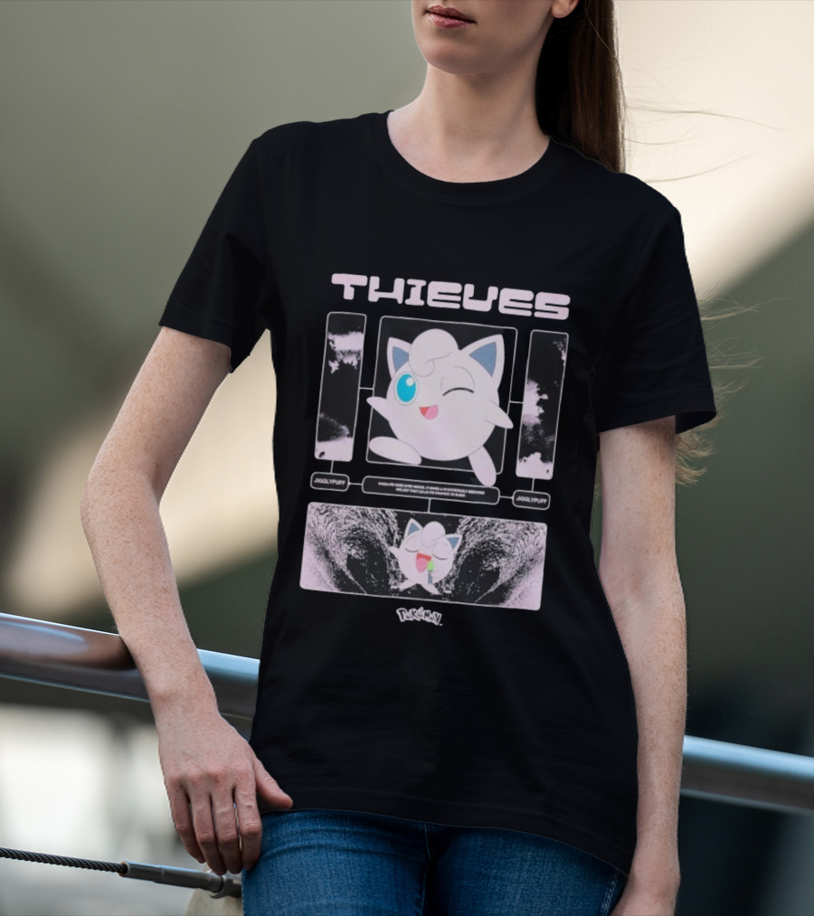 Thieves 100 Jigglypuff Pokémon Sleep Theme T-Shirt