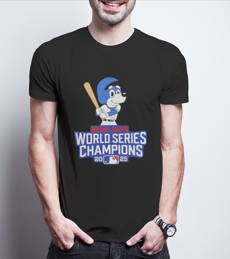 Blue Jays World Series Champions 2025 Bluey Baseball MLB T-Shirt