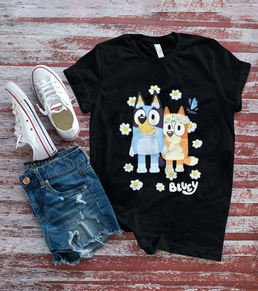 Bluey Flowers And Friends Playful Blossom Adventure T-Shirt