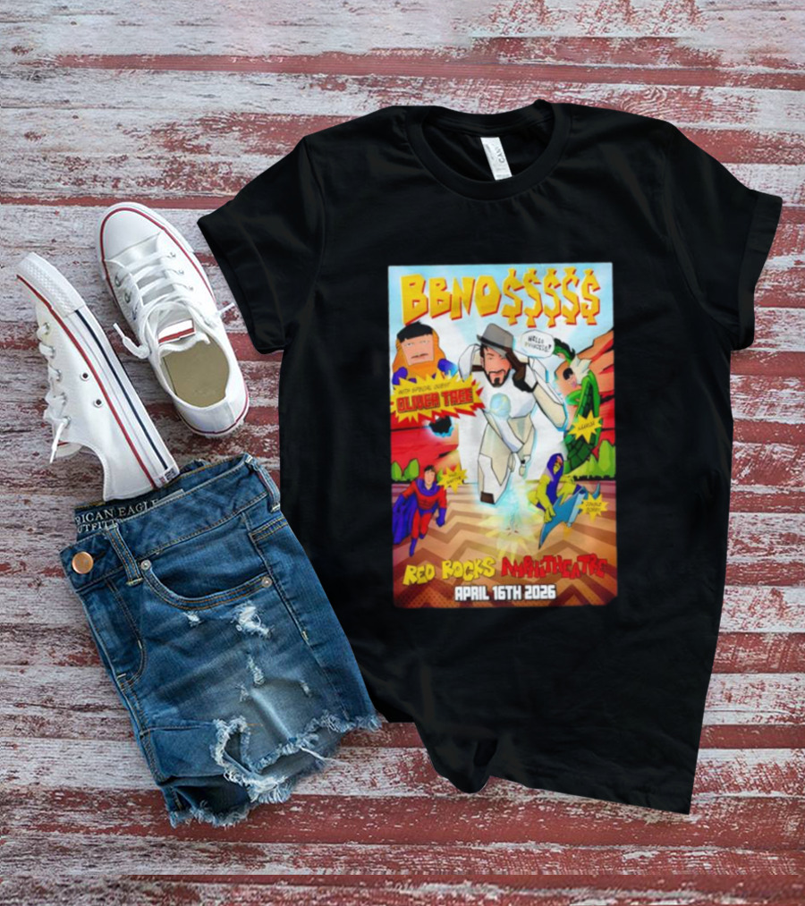 BBNO$ Tour Red Rocks Amphitheatre April 16 2026 With Special Guest Oliver Tree T-Shirt