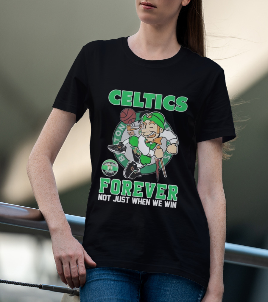 Boston Celtics Forever Team Logo Fan Mascot T-Shirt