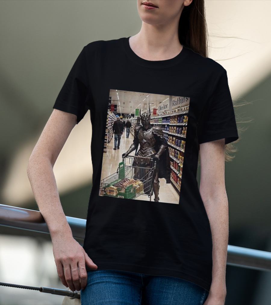 Sauron Shopping Adventure In Grocery Aisle T-Shirt