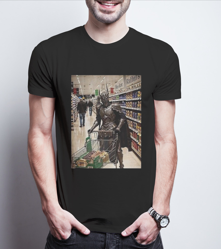 Sauron Shopping Adventure In Grocery Aisle T-Shirt