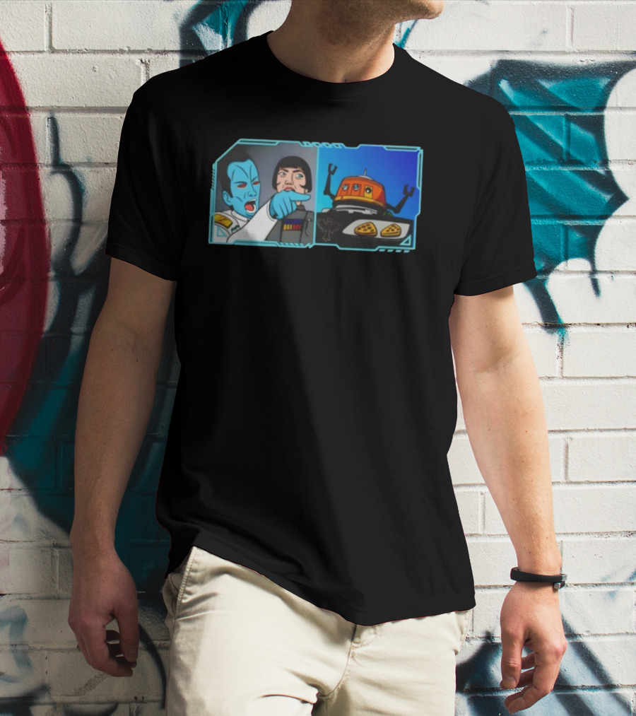 Thrawn Meme Vs. Chopper Star Wars Rebels Pizza Argument T-Shirt
