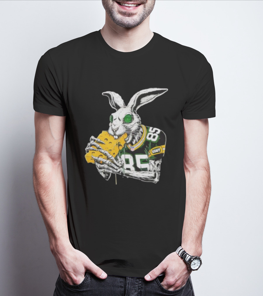 Tucker Kraft Green Bay Packers Rabbit 85 Cheese Eater T-Shirt