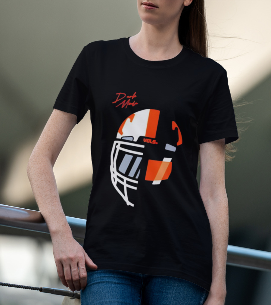 Dark Mode Vols Tennessee Volunteers Football Helmet T-Shirt