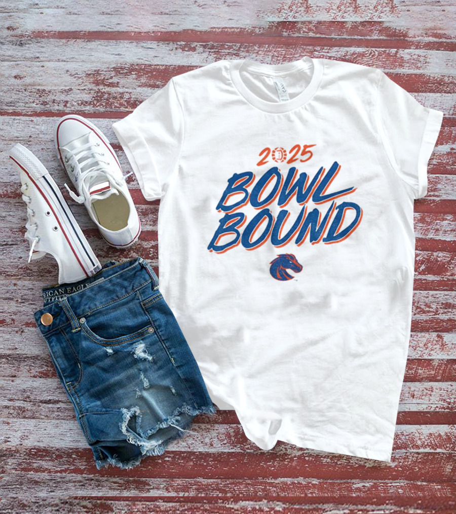 Boise State Broncos Bowl Bound 2025 Football NFL T-Shirt