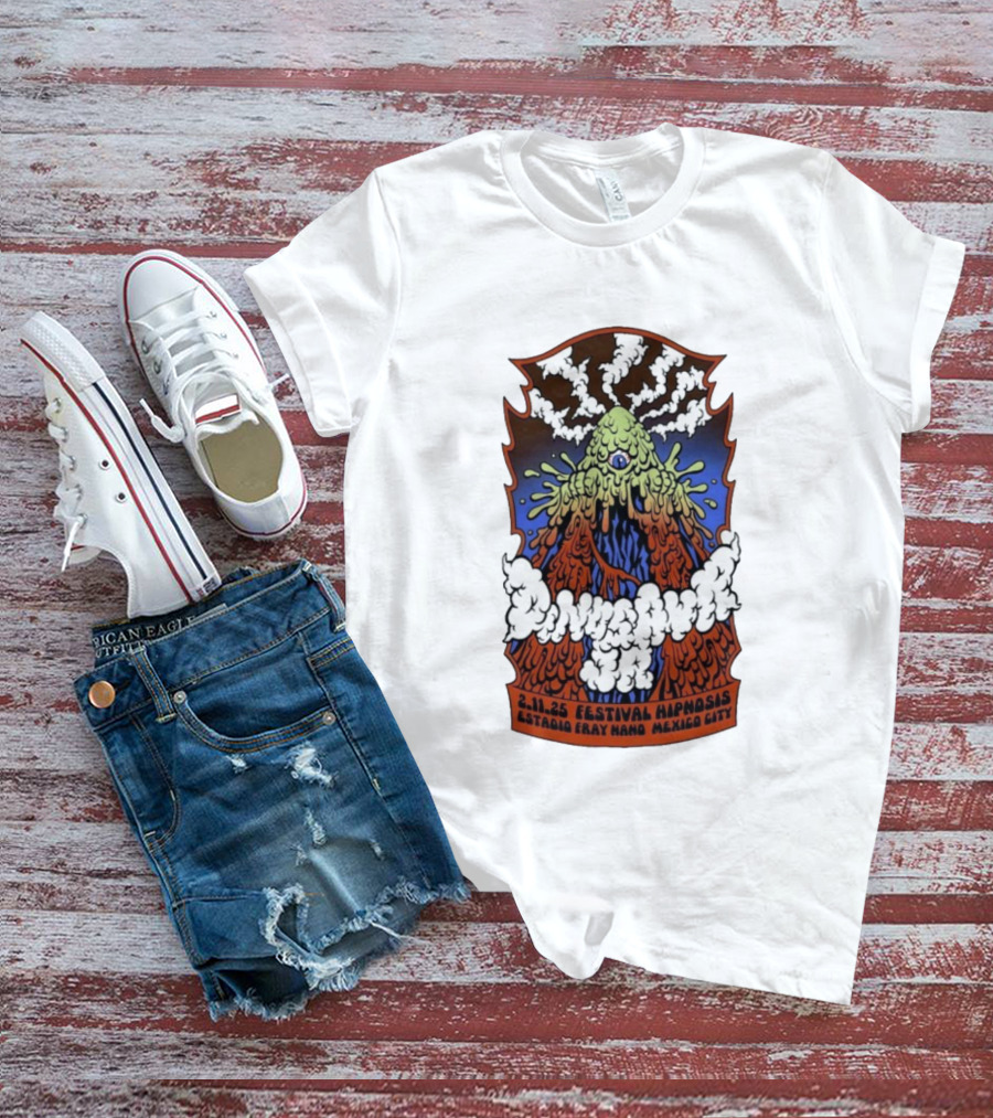 Dinosaur Jr. Festival Hipnosis 2025 Estadio Fray Nano Mexico City 2.11.25 T-Shirt