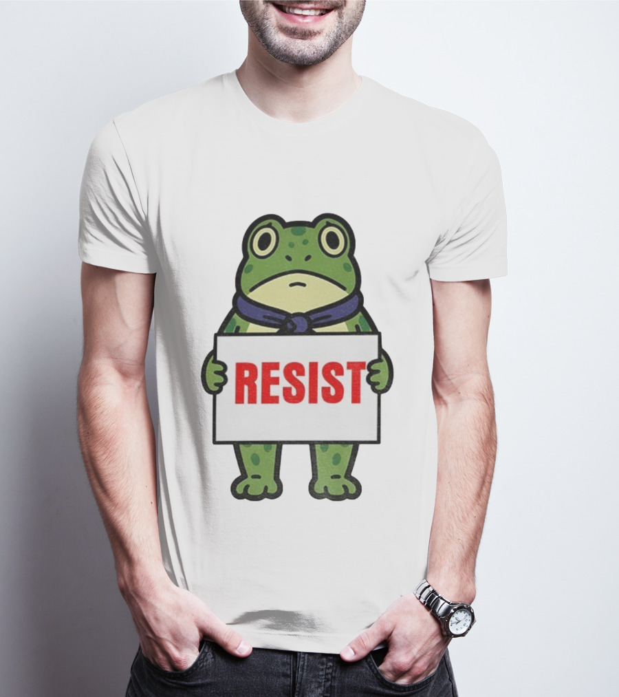 Portland Frog Resist Anti Fascist Trump Democracy Antifa T-Shirt