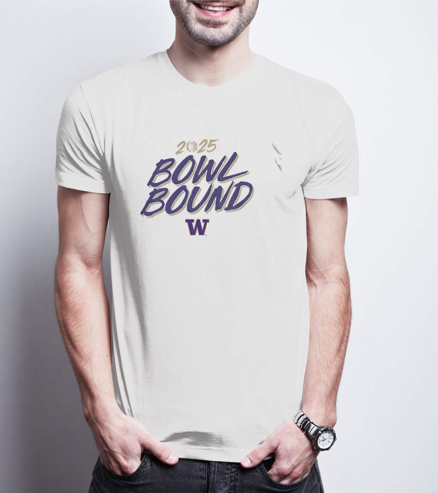 2025 Bowl Bound Washington Huskies Football NFL T-Shirt