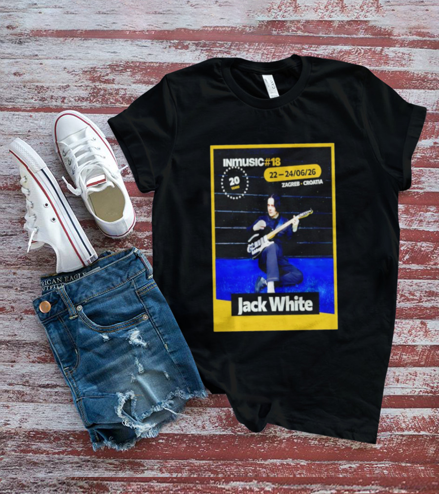 INmusic Festival 2026 Jack White Zagreb Croatia June Concert T-Shirt