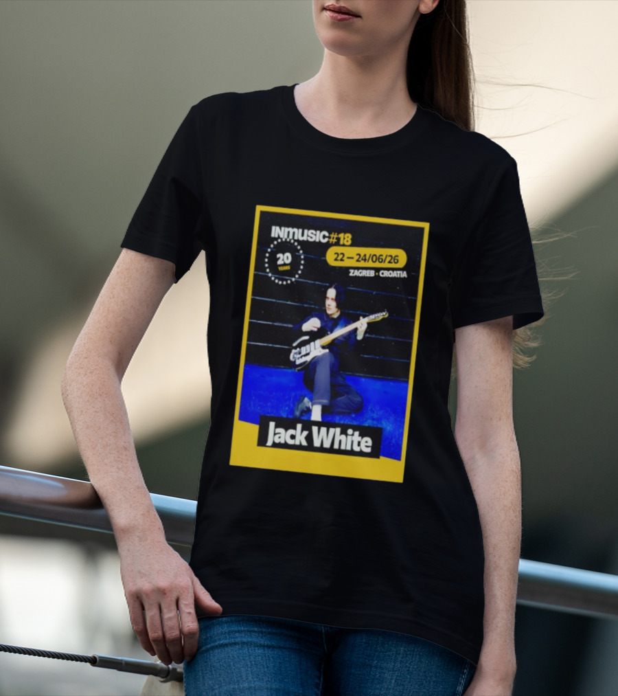 INmusic Festival 2026 Jack White Zagreb Croatia June Concert T-Shirt