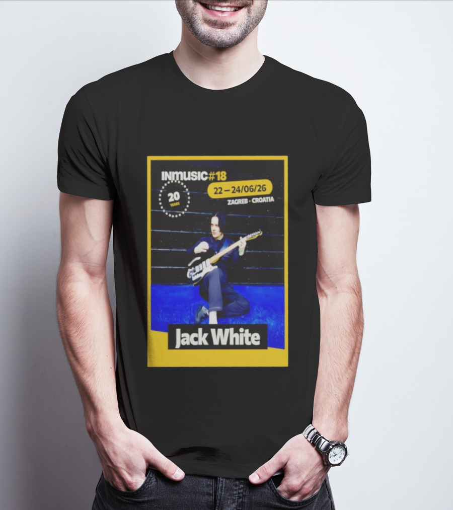 INmusic Festival 2026 Jack White Zagreb Croatia June Concert T-Shirt