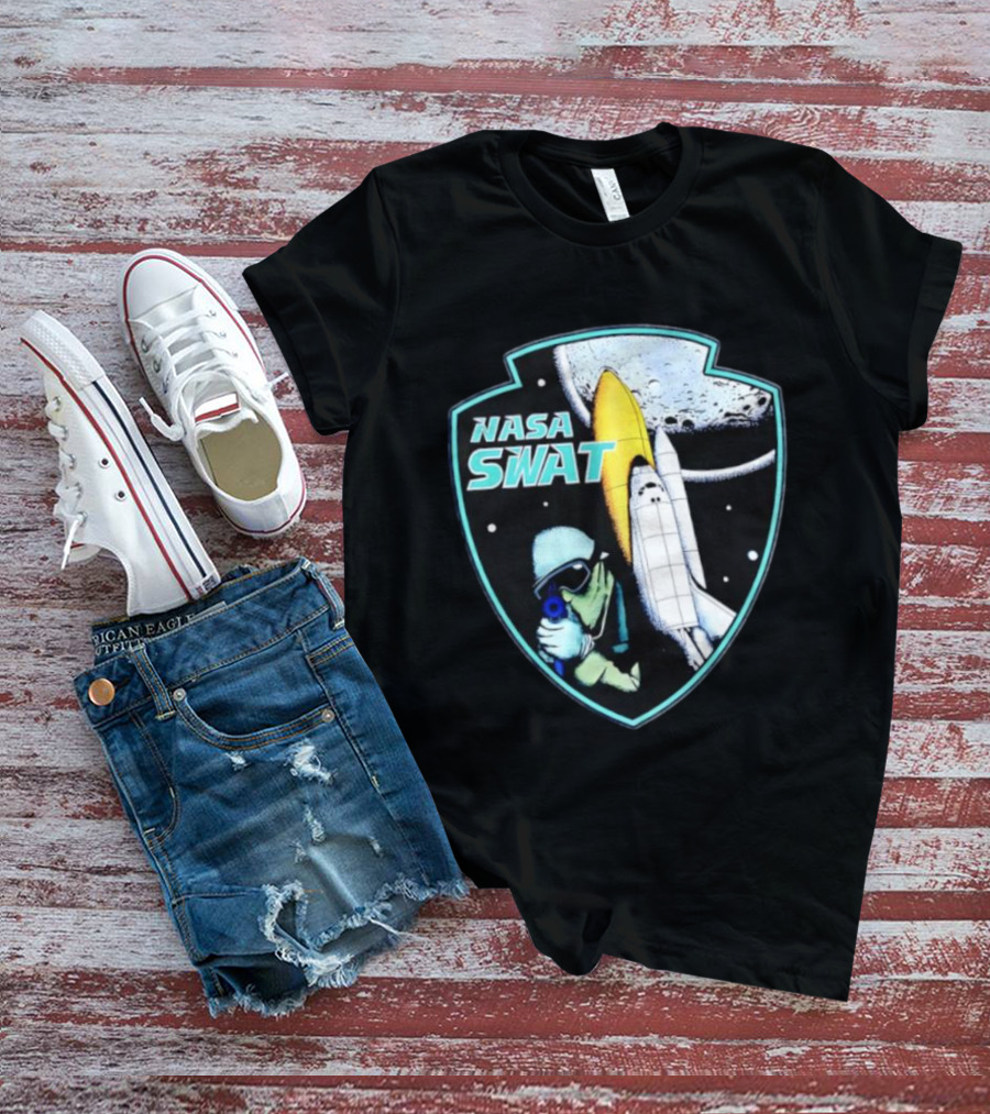 NASA SWAT Moon Mission Space Shuttle Patch T-Shirt