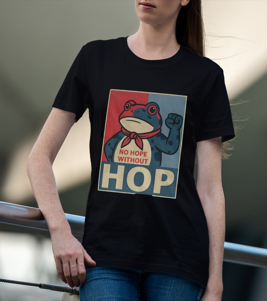 No Hope Without Hop Frog Resist Portland Anti Trump Anti Fascism T-Shirt