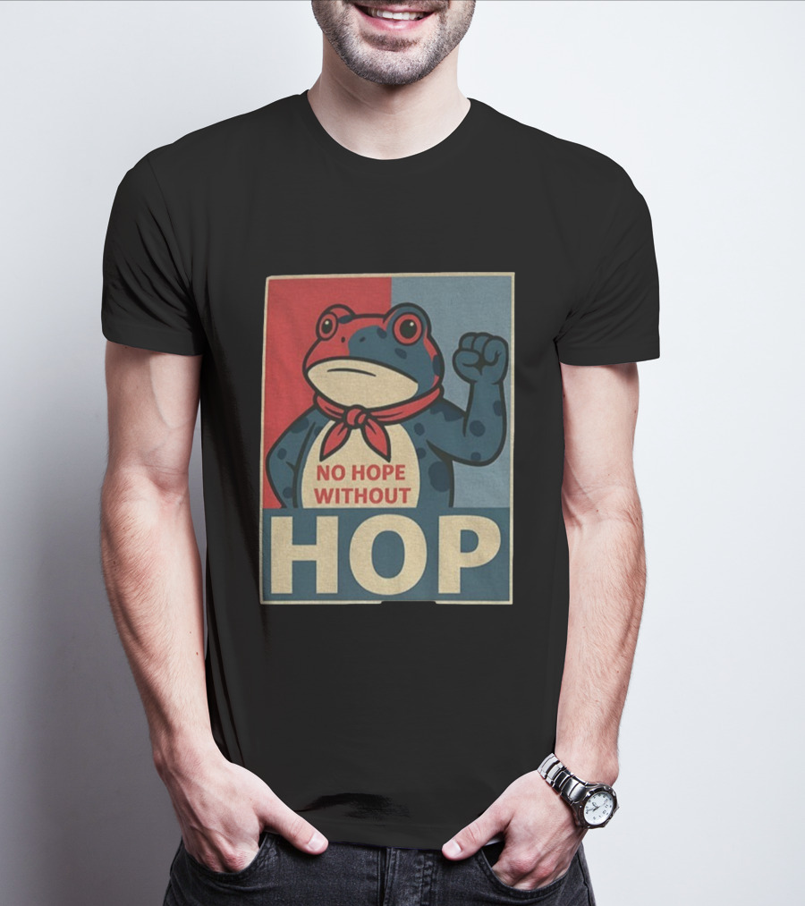 No Hope Without Hop Frog Resist Portland Anti Trump Anti Fascism T-Shirt