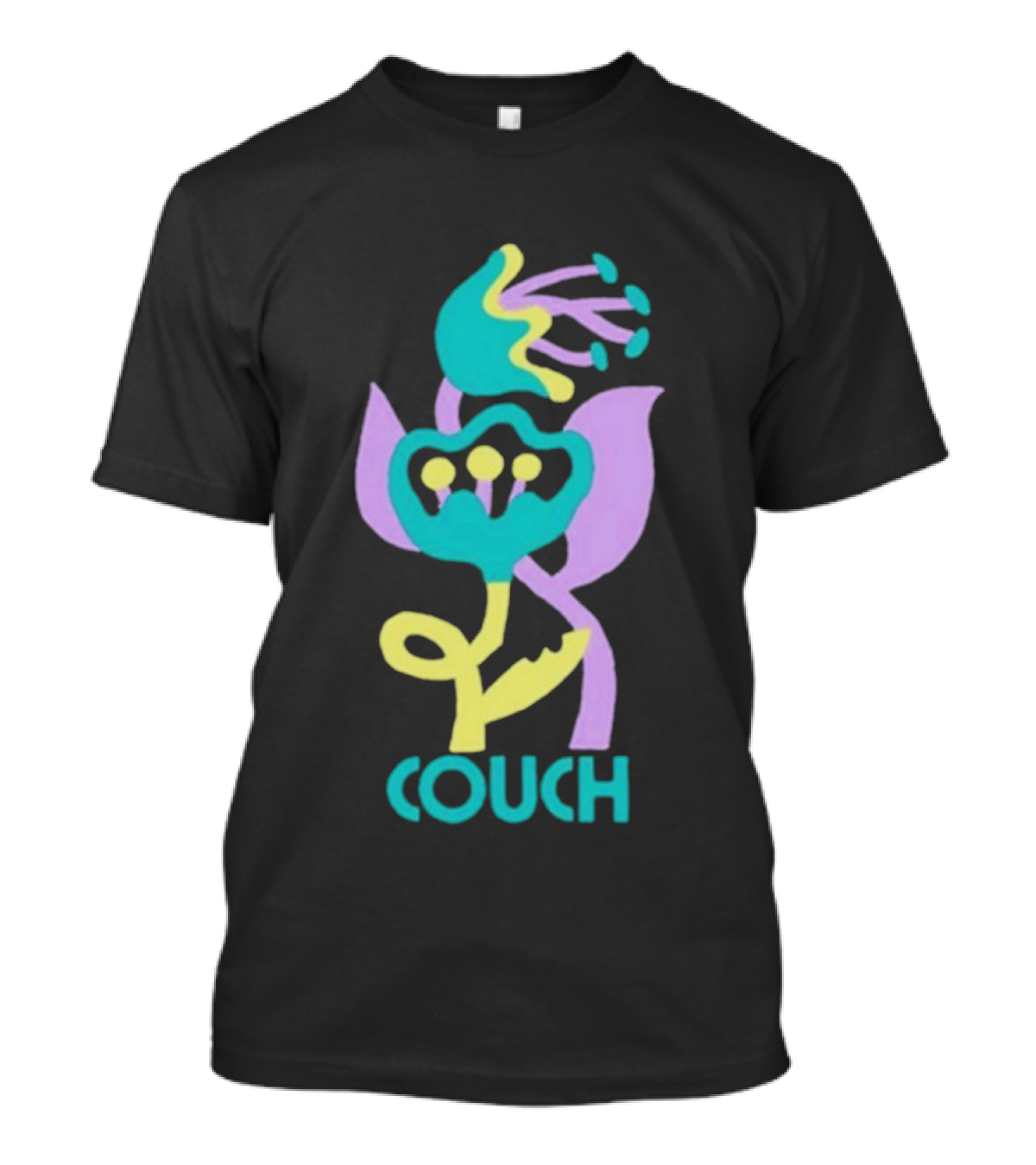 Couch Lily Flower Vibrant Abstract Botanical T-Shirt