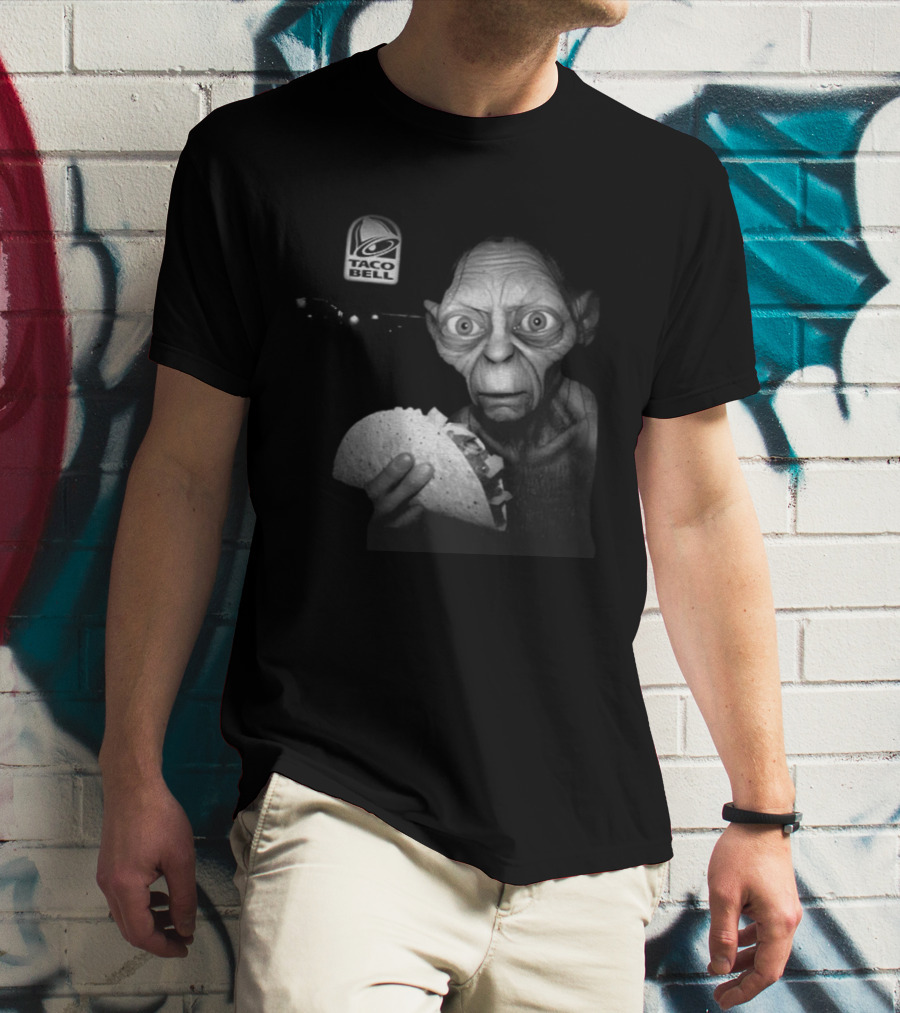 Taco Bell Gollum Goblin And Taco Ring Vintage Mashup T-Shirt