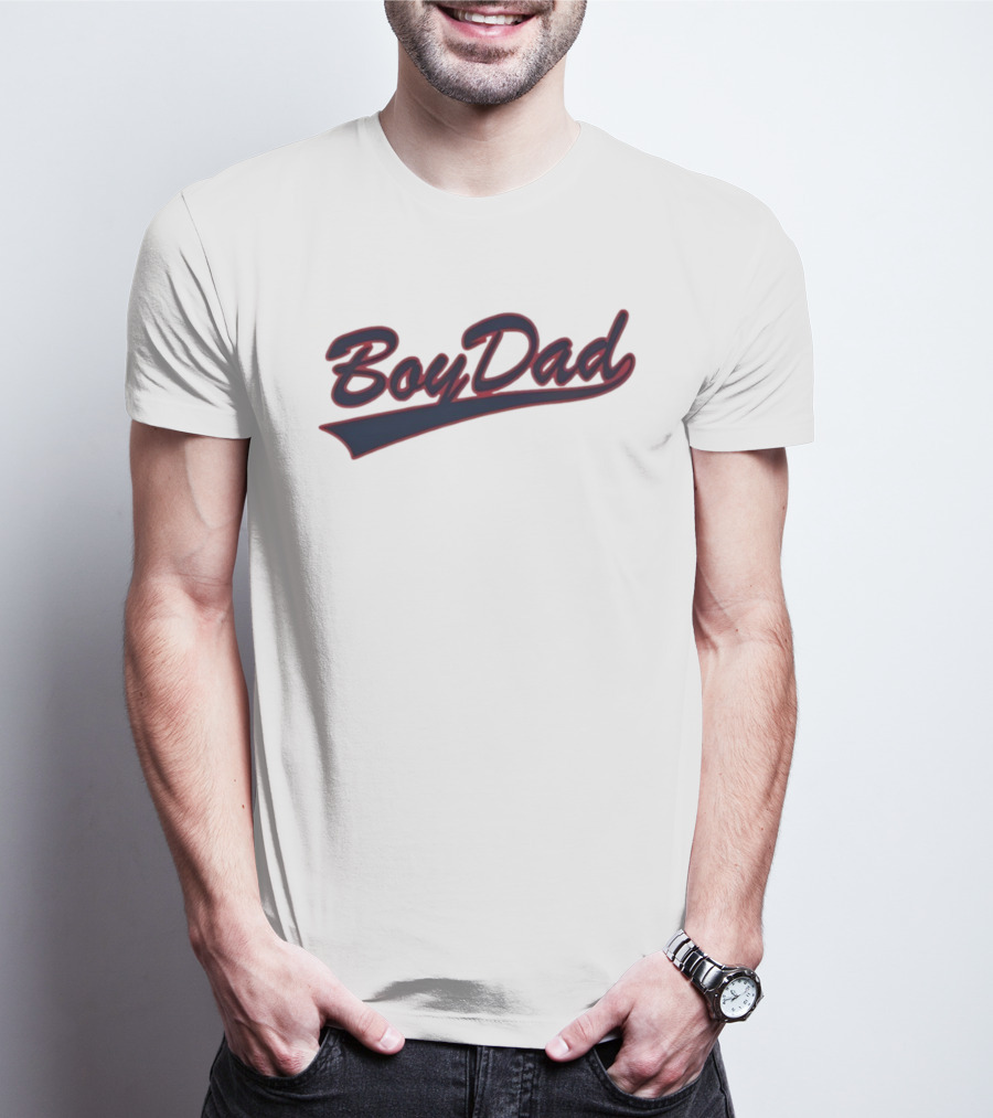 BoyDad Varsity Bold Script Style T-Shirt
