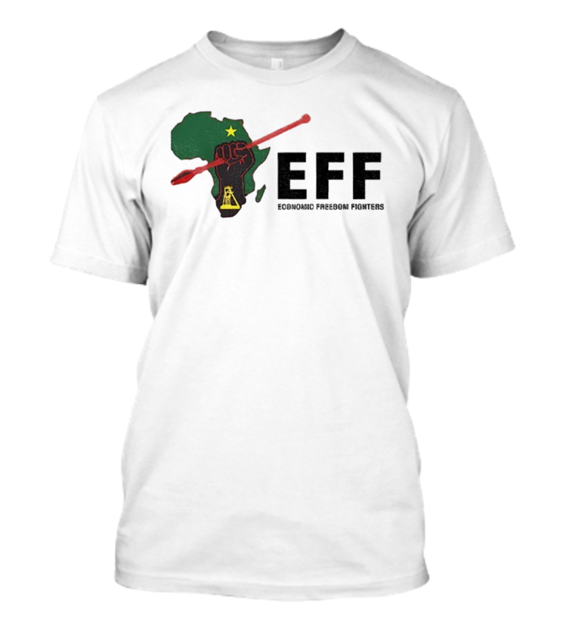 EFF Economic Freedom Fighters Africa Fist And Spear T-Shirt