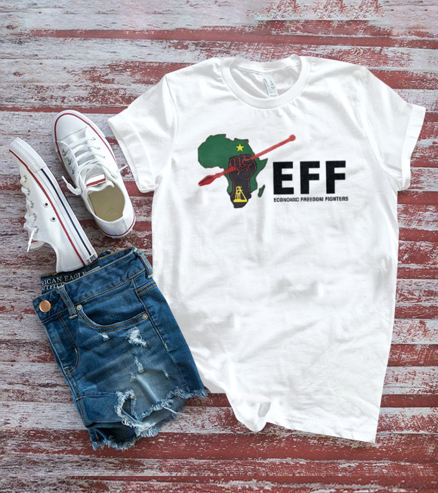EFF Economic Freedom Fighters Africa Fist And Spear T-Shirt