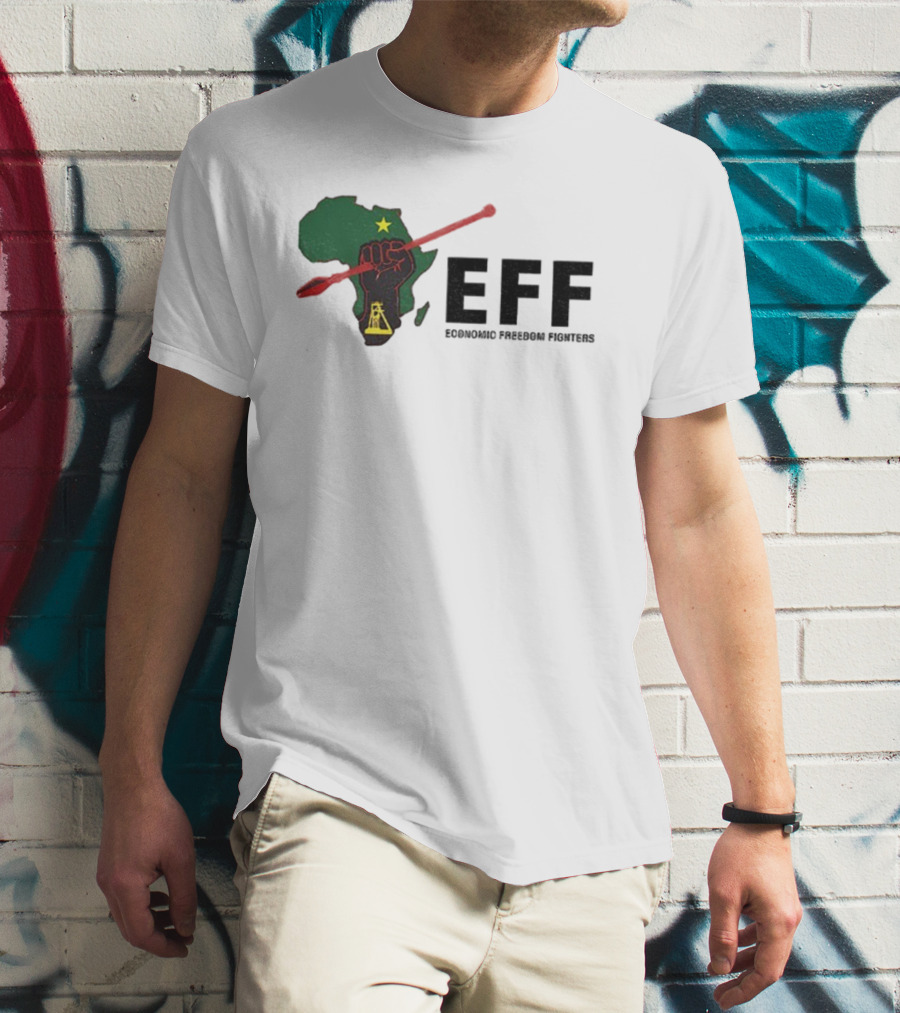 EFF Economic Freedom Fighters Africa Fist And Spear T-Shirt
