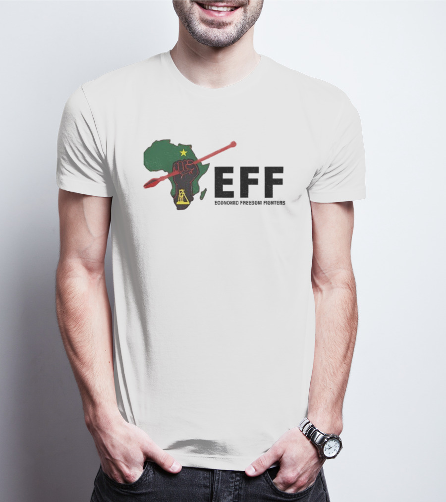 EFF Economic Freedom Fighters Africa Fist And Spear T-Shirt