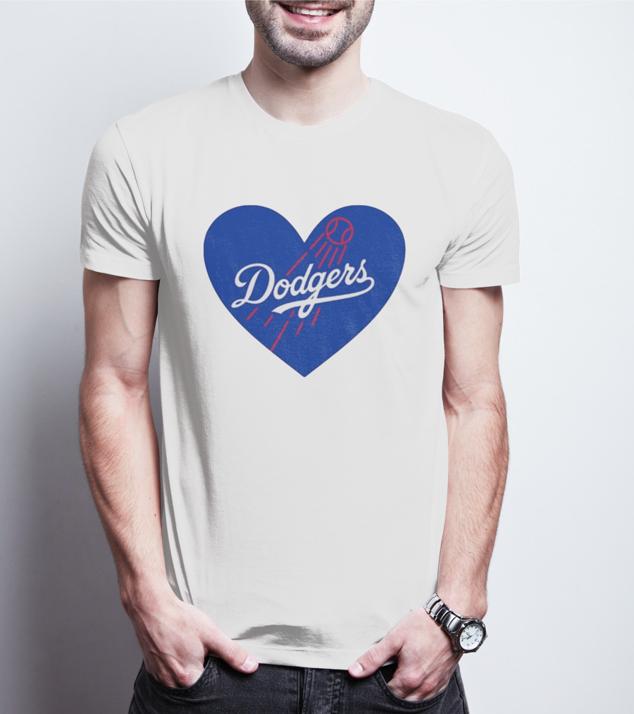 Los Angeles Dodgers Heart MLB Baseball World Series 2025 T-Shirt