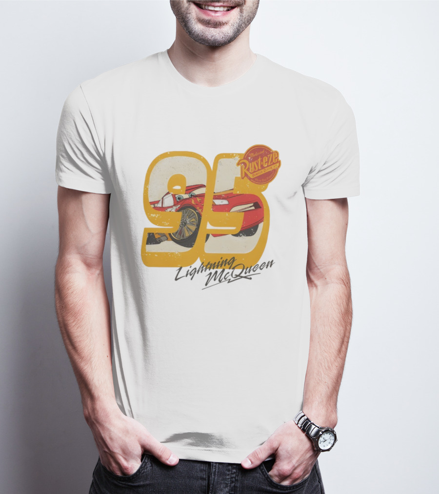 Lightning McQueen 95 Rust-eze Bumper Ointment Disneyworld Cars T-Shirt