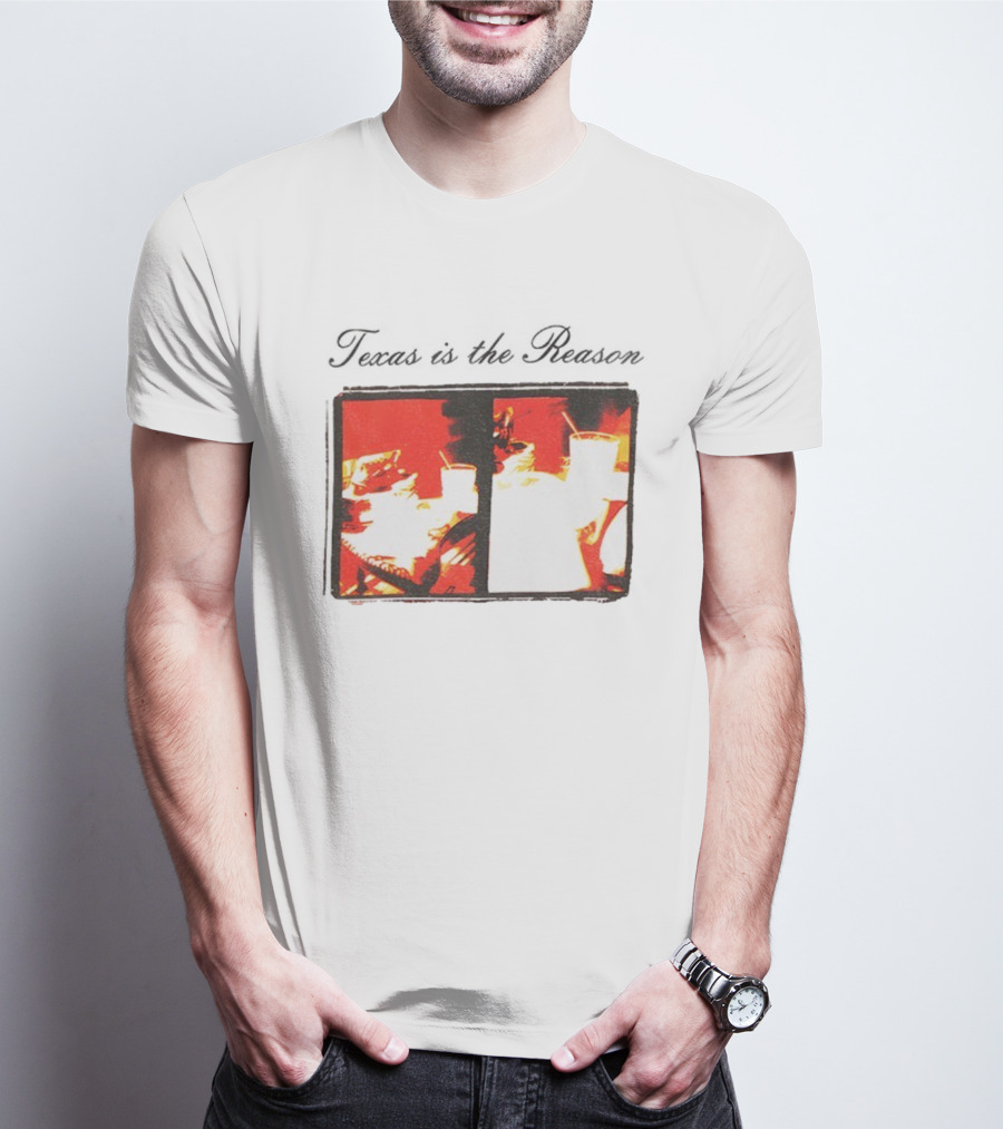 Texan Vintage Aesthetic With Retro Diner Imagery T-Shirt