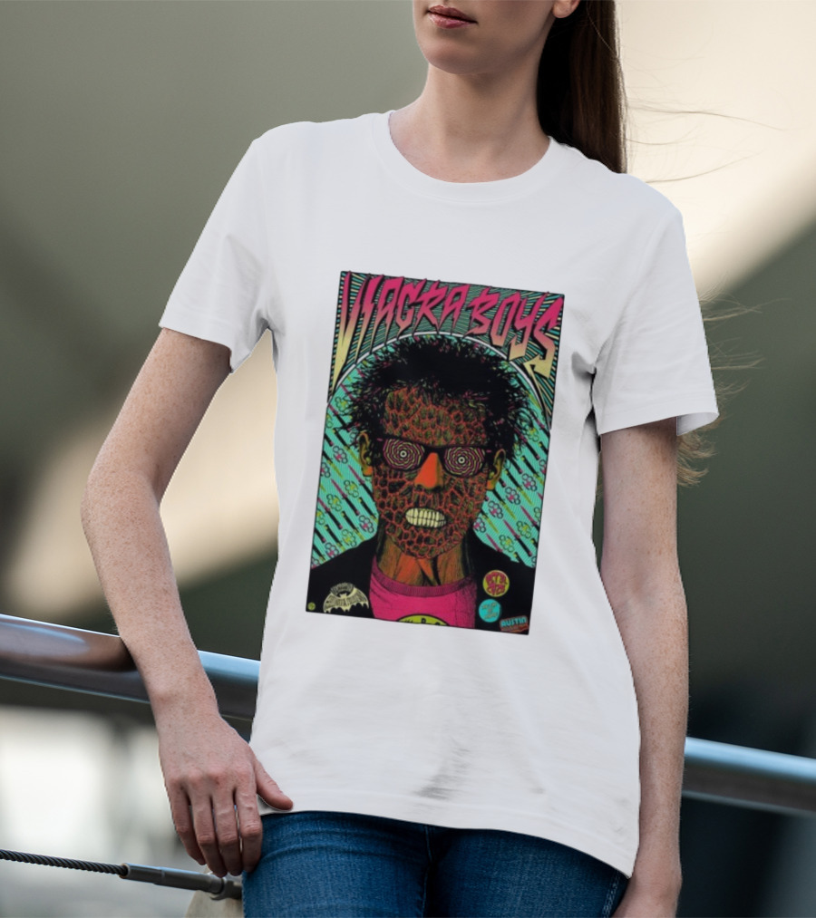 Viagra Boys Concert October 31 2025 The Far Out Lounge Austin Texas Psychedelic Art T-Shirt