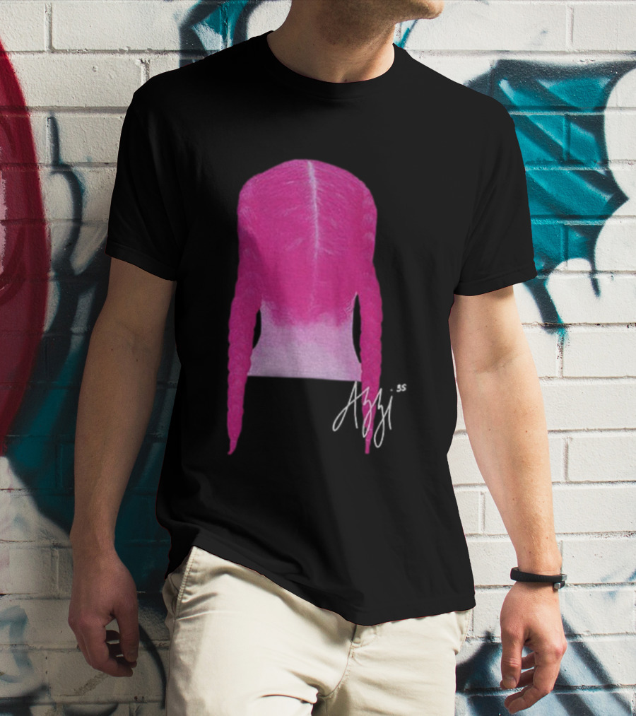 Azzi Fudd Iconic Pink Braid Signature T-Shirt