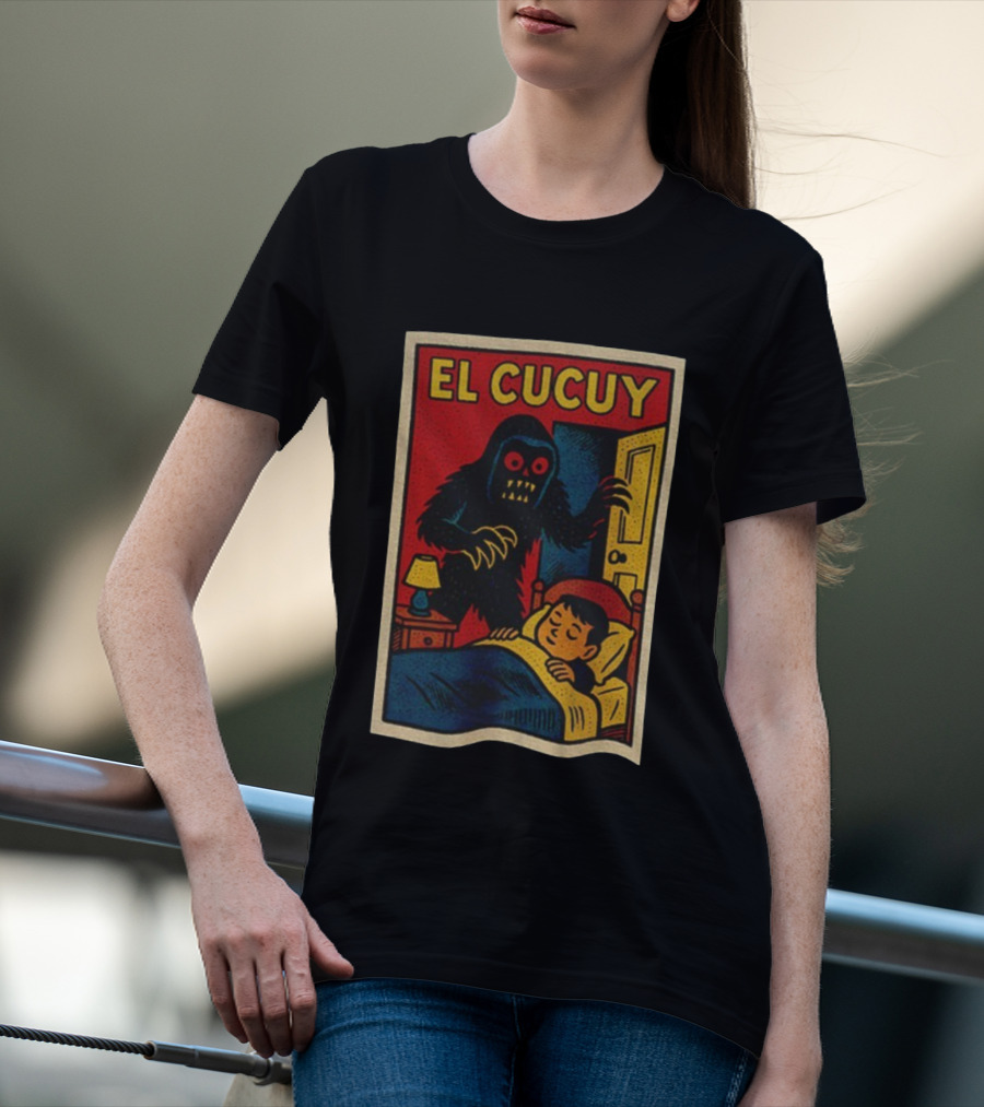 El Cucuy Latin Folklore Boogeyman Retro Comic Cover Nighttime Fright T-Shirt