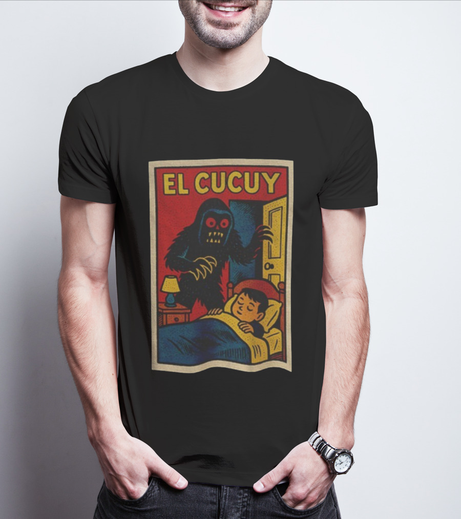 El Cucuy Latin Folklore Boogeyman Retro Comic Cover Nighttime Fright T-Shirt