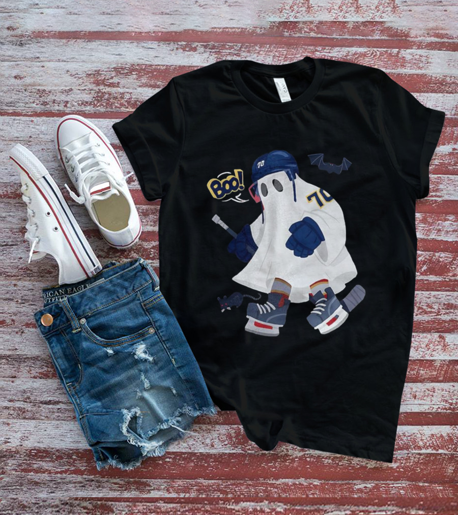 Florida Panthers NHL Halloween Boo Hockey Ghost 70 T-Shirt