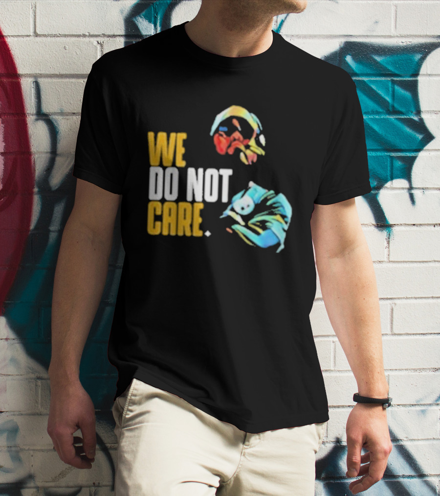 Pittsburgh Steelers We Do Not Care Abstract Art Style T-Shirt