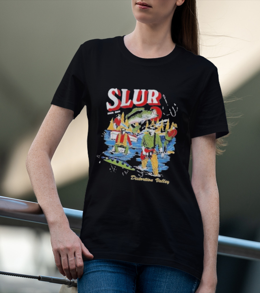 Slur Distortion Valley River Adventure Band Surprise T-Shirt