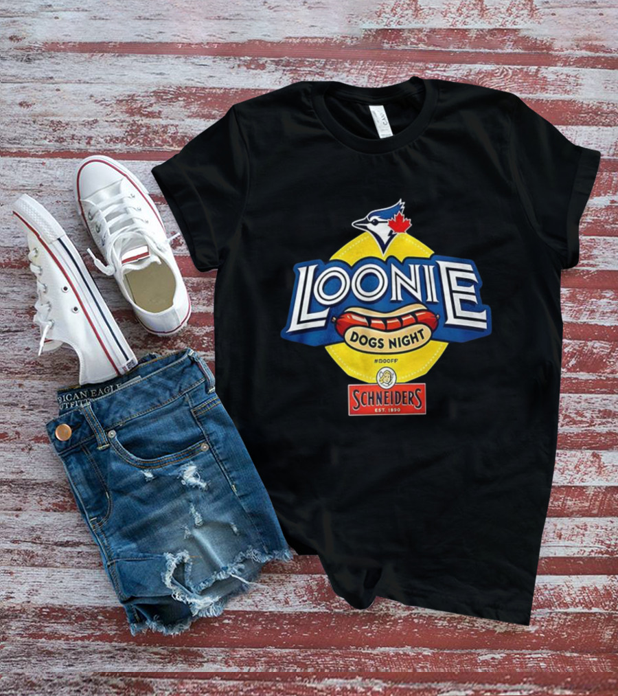 Toronto Blue Jays Loonie Dogs Night Schneiders Est 1890 #D00FF T-Shirt