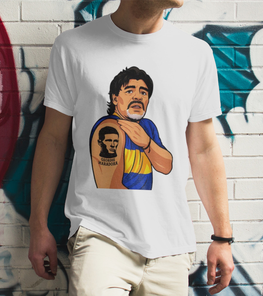 Elliot Anderson Geordie Maradona Tattoo Icon Illustration T-Shirt