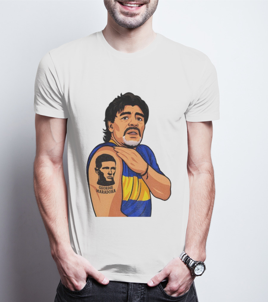 Elliot Anderson Geordie Maradona Tattoo Icon Illustration T-Shirt