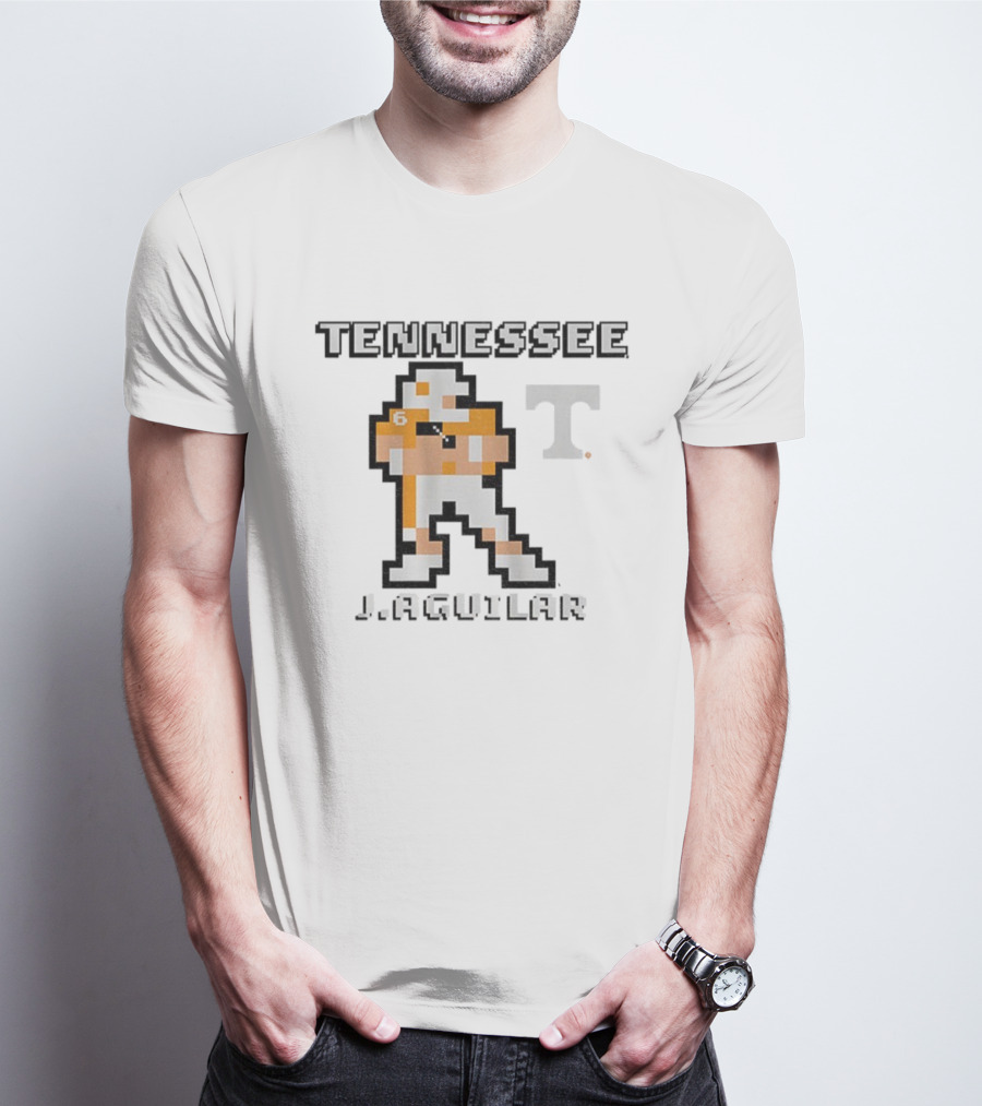 Tennessee Volunteers J. Aguilar Retro 8Bit Football 2025 T-Shirt