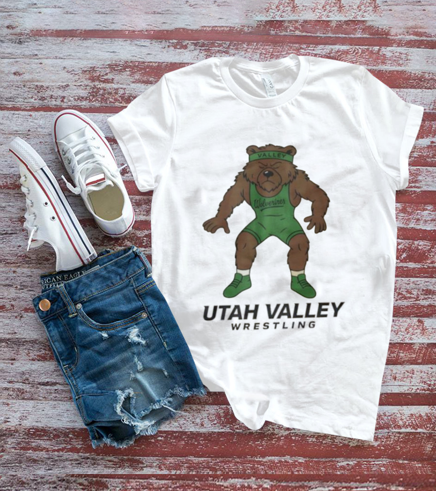 Utah Valley Wrestling Wolverines Bear Willy T-Shirt